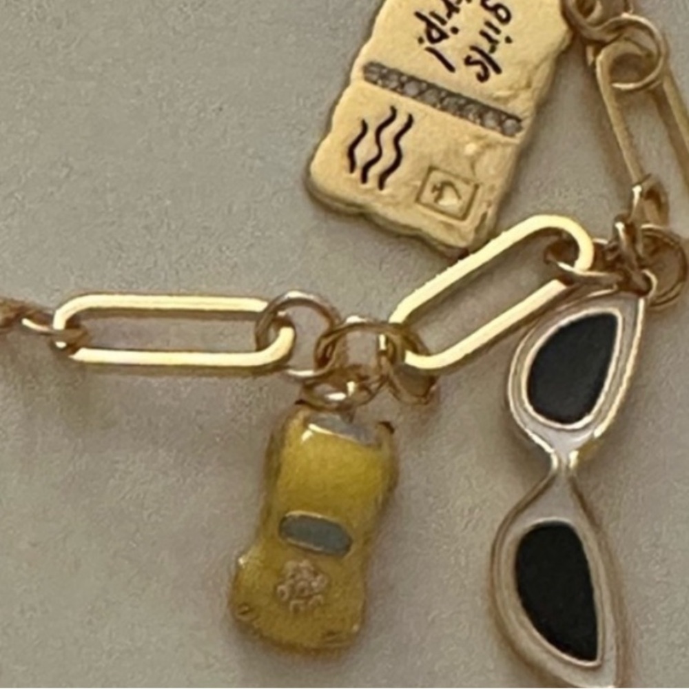 Kate spade ♠️ mix of girls trip charms bracelet - Picture 9 of 11